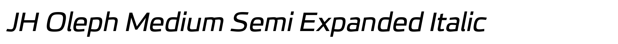 JH Oleph Medium Semi Expanded Italic image